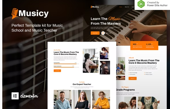Musicy – Music School Elementor Template Kit 2 Musicy – Music School Elementor Template Kit