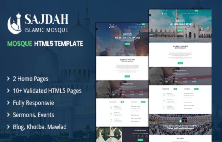 Sajdah - Mosque HTML5 Website Template 1.0