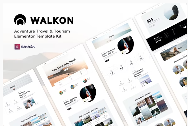 WalkOn - Adventure Travel & Tourism Elementor Template Kit