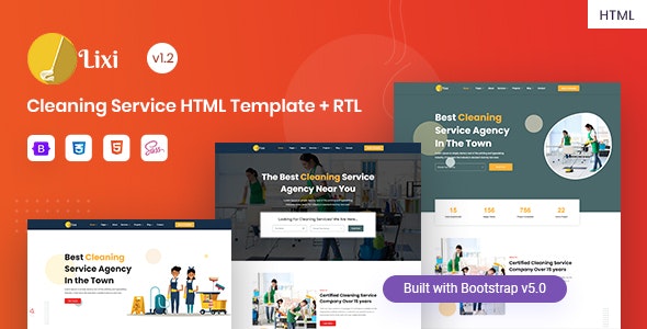 Lixi - Cleaning Service Company HTML Template
