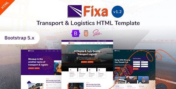 Fixa - Transport & Logistics Bootstrap 5 Template