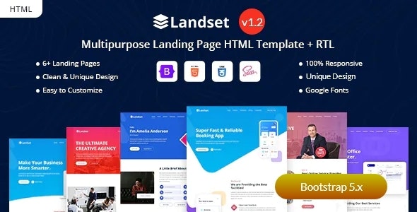 Landset - Multipurpose Landing Page Template