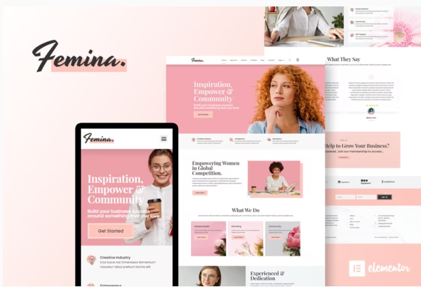 Femina - Feminine Business Elementor Template Kit