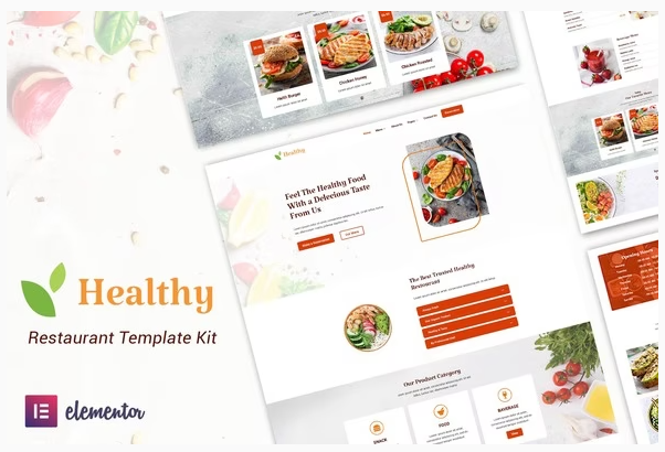 Healthy Restaurant Elementor Template Kit