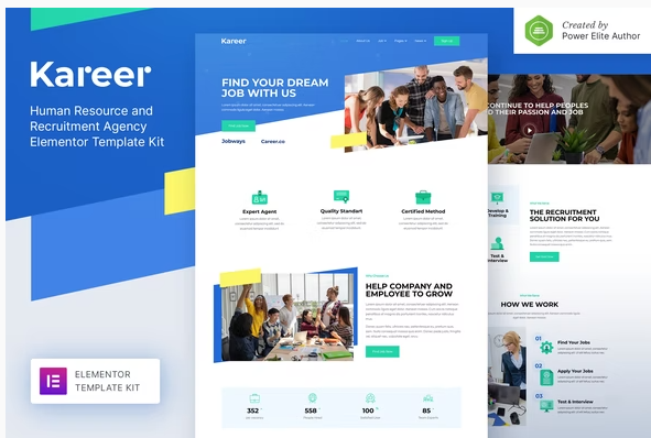 Kareer – Human Resource & Recruitment Agency Elementor Template Kit