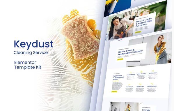 Keydust - Cleaning Service Elementor Template Kit