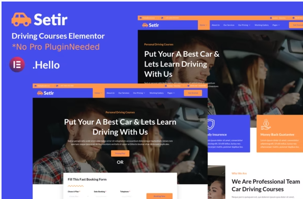 Setir - Driving Courses Elementor Template Kit