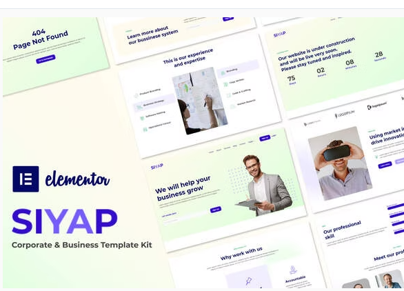 Siyap - Corporate & Business Elementor Template Kit