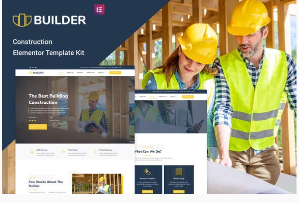 The Builder - Construction & Architecture Elementor Template Kit
