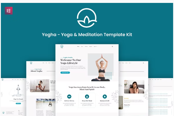 Yogha - Yoga & Meditation Elementor Template Kit