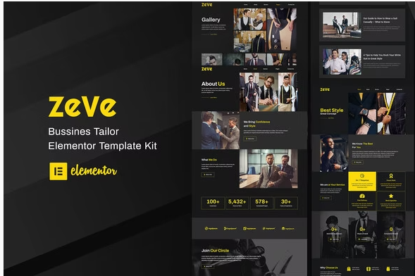 Zeve - Tailor Service Elementor Template Kit