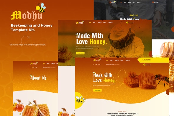 Modhu - Beekeeping and Honey HTML Template