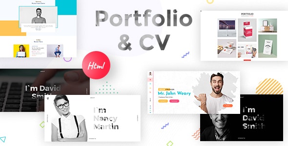 Resume, CV & Portfolio Responsive HTML 5 Template