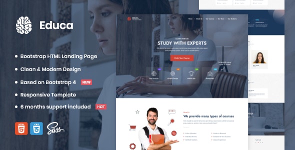Educa | Landing Page Template