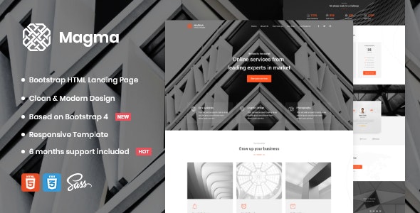 Magma - Business Landing Page Template