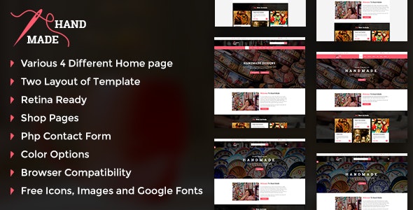 Handicraft - Product Shop Template