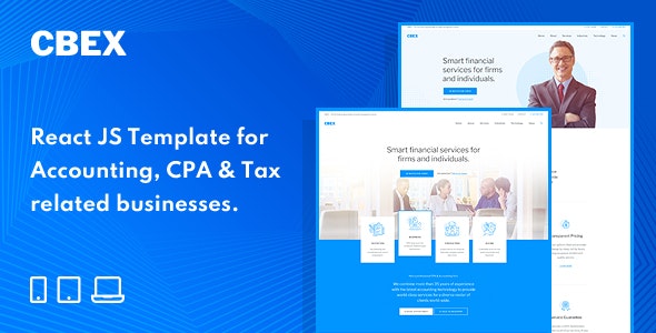 CBEX – Responsive Finance React JS Template
