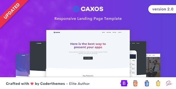 Caxos - Landing Page Template