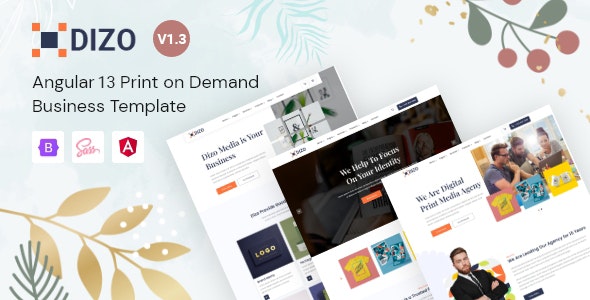 Dizo - Print on Demand Startup Angular 13 Template