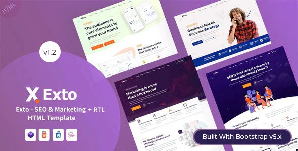 Exto - SEO & Marketing Company HTML Template
