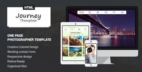 Journey - One Page Photographer Template