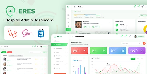 Eres - Laravel Hospital Admin Template
