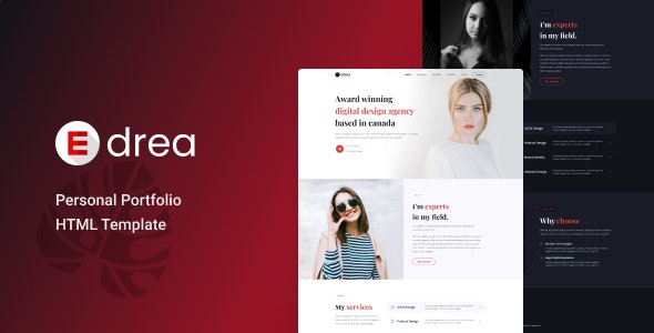 Edrea - Personal Portfolio HTML Template