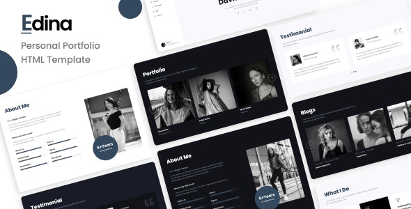 Edina - Personal Portfolio HTML Template