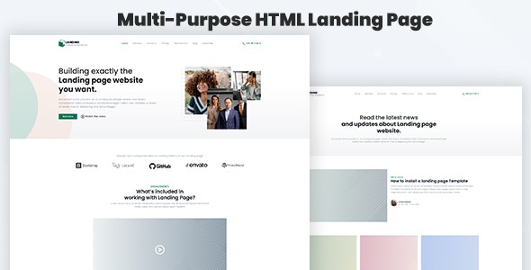 Legaland - Multi-Purpose HTML Landing Page Template for Business and Marketing
