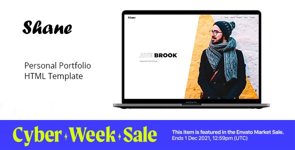 Shane - Personal Portfolio HTML Template