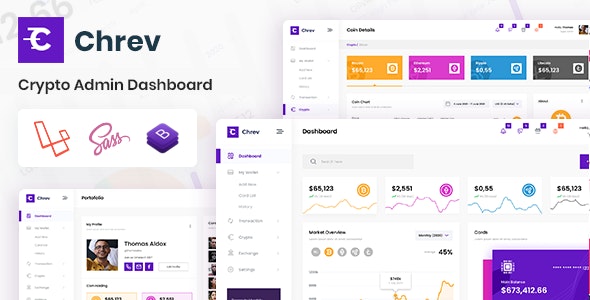 Chrev - Crypto Laravel Admin Dashboard & Bootstrap Template