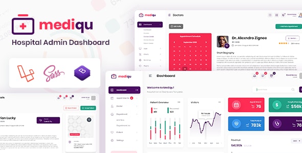 Hospital Laravel Admin Dashboard & Bootstrap Template