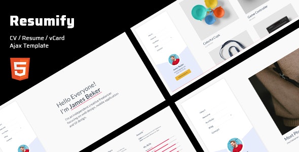 Resumify - Personal Portfolio HTML Template