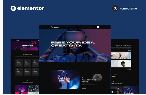 D'Urban - Digital Agency Elementor Pro Full Site Template Kit