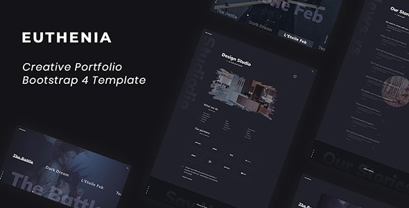 Euthenia - Creative Portfolio Bootstrap 4 Template