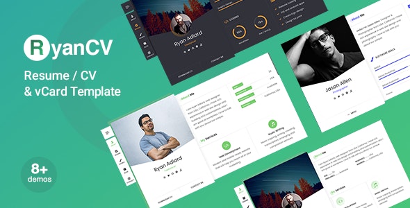RyanCV - CV Resume HTML Template