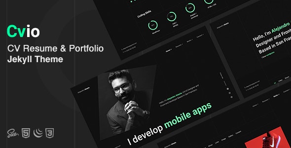 Cvio - CV Resume & Personal Portfolio Jekyll Theme