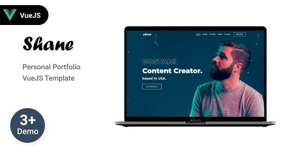 Shane - Personal Portfolio VueJS Template
