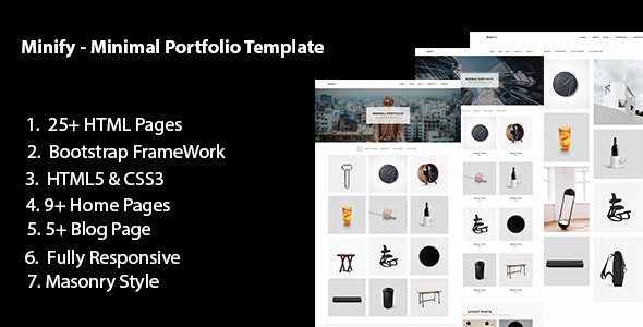 Minify - Minimal Portfolio Bootstarp Template