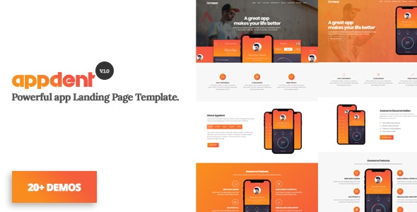 Appdent - App Landing Page