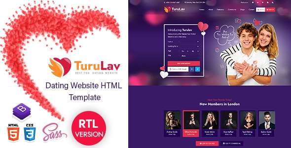 TuruLav – Dating Social Network Template