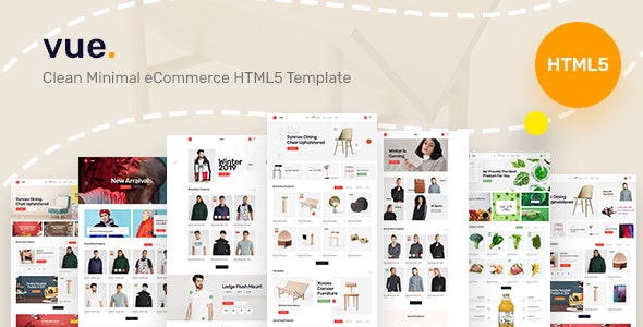 Vue - Clean Minimal eCommerce HTML5 Template