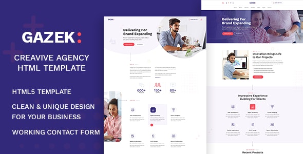 Gazek - Agency Portfolio HTML Template