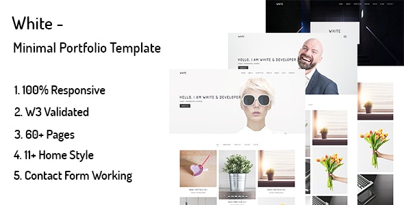 White – Minimal Portfolio Template