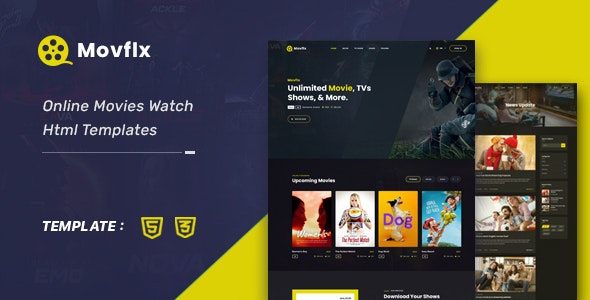 Movflx - Video Production and Movie HTML5 Template