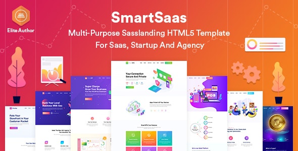 SmartSaas-Multi-Purpose Sass landing HTML5 Template For Startup And Agency