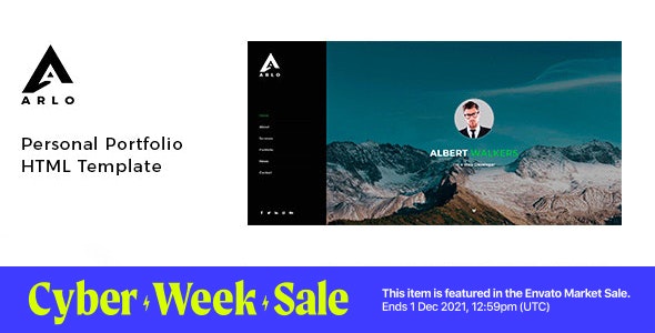 Arlo - Personal Portfolio HTML Template
