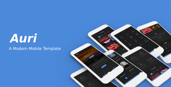 Auri - A Modern Mobile Template