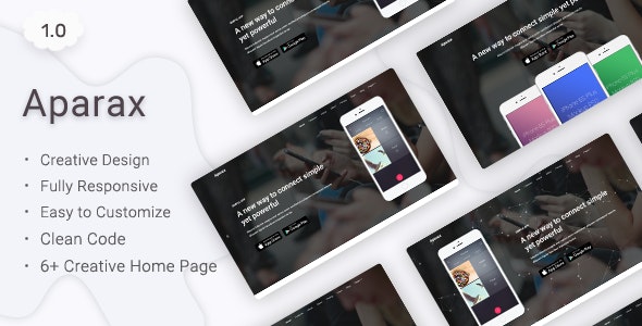 Aparax - App Landing Template