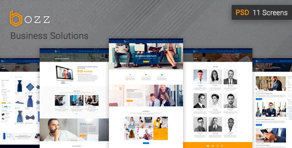 Bozz — Corporate and Business PSD Template